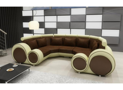 Narożnikowa kanapa + USB Żywy krajobraz U Forma Włókienniczy Big XXL Narożnikowa kanapa Materiał Włókienniczy Sofa Nowość