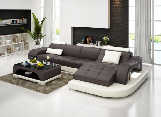 Narożnik Sofa Kanapa Podkładka Tabela Kanapy Sofy Żywy krajobraz Luksus Ustawić
