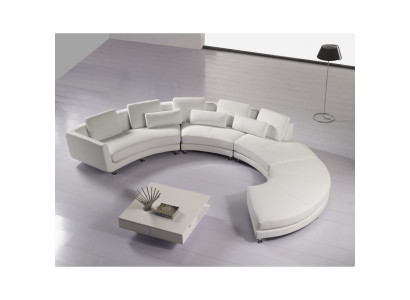 Znakomita designerska sofa w kształcie U we współczesnym stylu