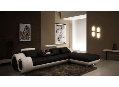 Opatentowany projekt Narożnikowa kanapa Sofa Sofa Podkładka Skóra Narożnik Żywy krajobraz BERLINs