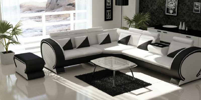 Projektant Narożnikowa kanapa Żywy krajobraz Sofa + Podkładka USB Ustawić Sofy Lounge Sofy