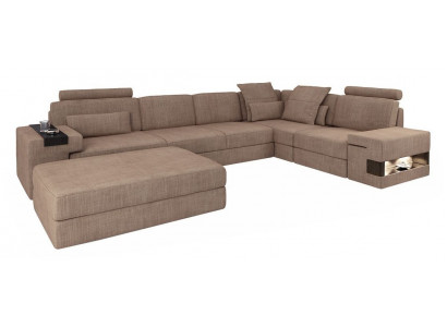 Żywy krajobraz Narożnikowa kanapa Zestaw wypoczynkowy w kształcie litery L Design Couch Włókienniczy Modern Podkładka Nowość