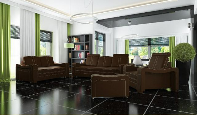 SOFA SKÓRZANA Wykonane na miarę SOFA SOFA 3+2+1 USB COUCH Ustawić ZESTAW TAPICEROWANY Nowość