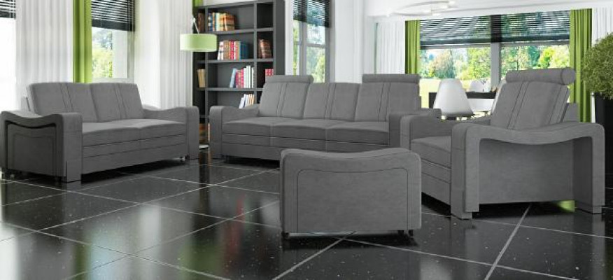 Ustawić sofę materiałową 3+2+1 Zestaw sofowy wykonany na miarę Podkładka Sofa USB Włókienniczy