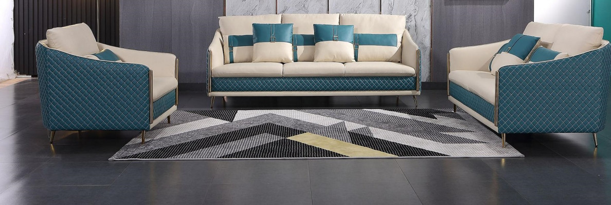 Designerski Zestaw sofowy Sofa Podkładka Obcios Sofy Ekskluzywna skórzana kanapa