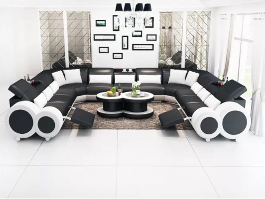 Narożnikowa kanapa UForm Nowoczesna Sofa Skórzana Sofa Kanapy Podkładka Designerskie Sofy Ustawić