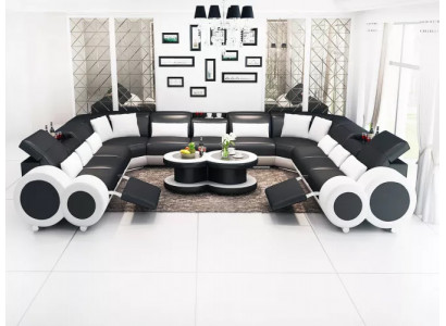 Narożnikowa kanapa UForm Nowoczesna Sofa Skórzana Sofa Kanapy Podkładka Designerskie Sofy Ustawić