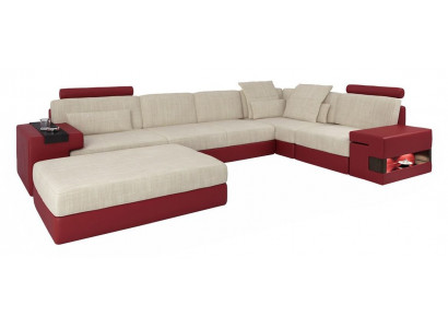 Żywy krajobraz U Form Narożnik Sofa Podkładka Kanapa Narożnik Skóra Sofa Kanapy Meble Nowe