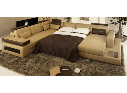 Kształt U Couch Design Podkładka Włókienniczy Narożnik Nowoczesne sofy Żywy krajobraz Narożnikowa kanapa Materiał