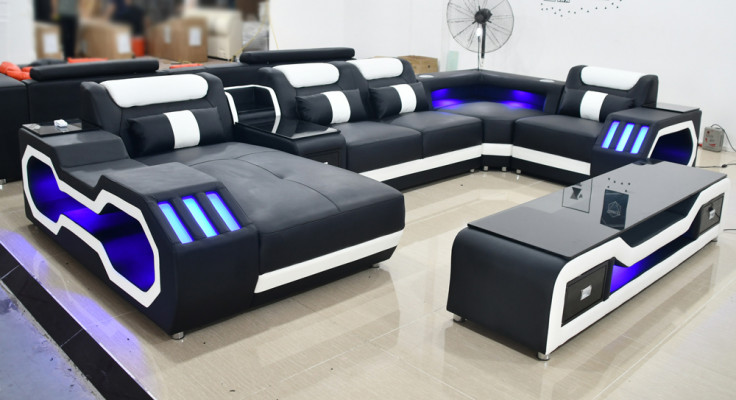 Żywy krajobraz Design Modern Narożnikowa kanapa Kształt U Sofa Żywy krajobraz New Podkładka Sofa