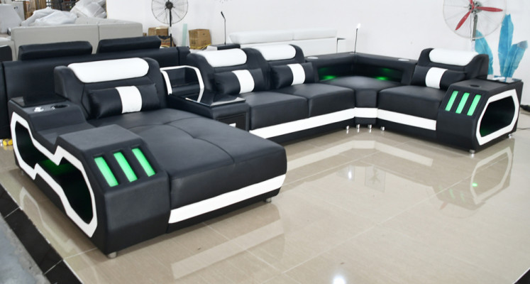 Żywy krajobraz Design Modern Narożnikowa kanapa Kształt U Sofa Żywy krajobraz New Podkładka Sofa