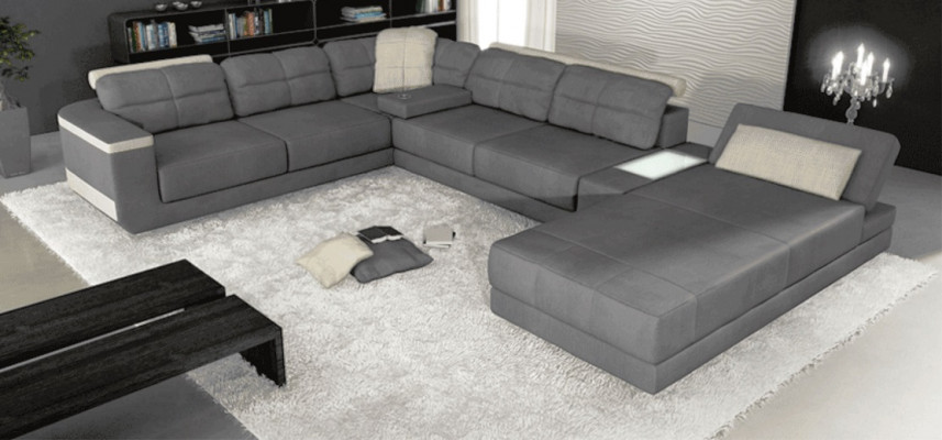 Żywy krajobraz Narożnikowa kanapa Skóra Narożnik Sofy Nowa Sofa U Shape Sofa Podkładka Kanapy Nowość
