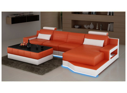 Skórzana sofa sofa USB funkcja łóżka New Echsofa New Wykonane na miarę