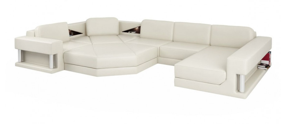 Narożnikowa kanapa Kształt U Couch Żywy krajobraz Sofa Couch Modern Design Sofa Włókienniczy Skóra