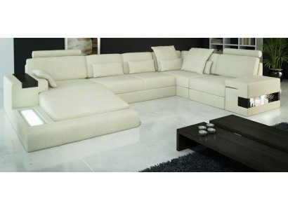Narożnikowa kanapa Kształt U Couch Design Podkładka Włókienniczy New Żywy krajobrazu funkcja łóżka Materiał