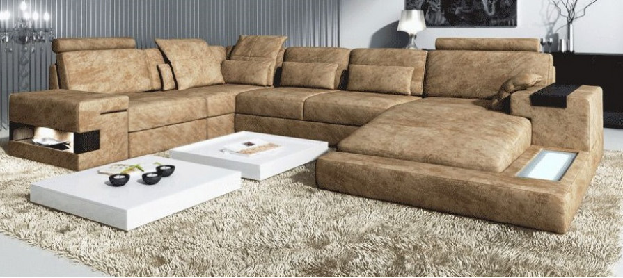 Narożnikowa kanapa Kształt U Sofa Sofa Tapicerowana Kanapa Sofy Kanapy Narożne sofy Design Meble Nowość