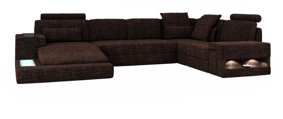 Narożnikowa kanapa Kształt U Nowoczesna Sofa Sofa skórzana Narożnikowa kanapa Podkładka Materiał Włókienniczy Design Sofa