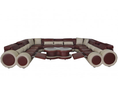 Żywy krajobraz Sofa Couch Podkładka Siedziba Narożnik Ustaw Designer Couches Sofy + USB