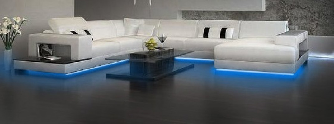 Żywy krajobraz Couch Podkładka Narożnik Ustawić Designerska Sofa Skórzana Duża Sofa Nowość