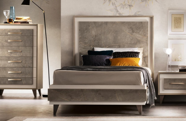 Łóżko tapicerowane łóżka Łóżko Podkładka Drewno Designer Hotel Design arredoclassic 120 cm