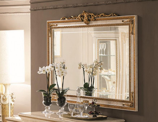 lustro ścienne Drewno Rama Golden Lustro lustro wiszące lustro ścienne salon Nowość