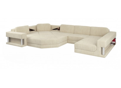 Kształt U Sofa Couch Design Couch Włókienniczy Modern Podkładka Nowy Żywy krajobraz Narożnikowa kanapa