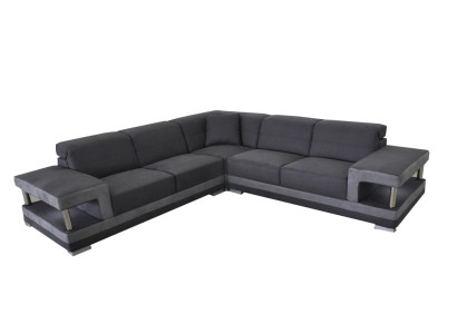 Skóra Narożnik Sofa Kanapa Podkładka Żywy krajobraz Luksusowy Ustaw Narożnik Sofy