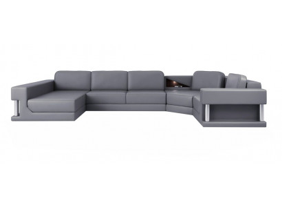 Żywy krajobraz U Form Narożnik Sofa Kanapa Podkładka Narożnik Skóra Sofa Couchen Meble Nowość