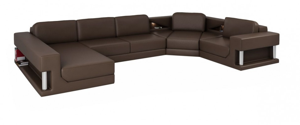 Żywy krajobraz Couch Podkładka Narożnikowa kanapa Nowa skórzana sofa designerska sofa w kształcie litery U