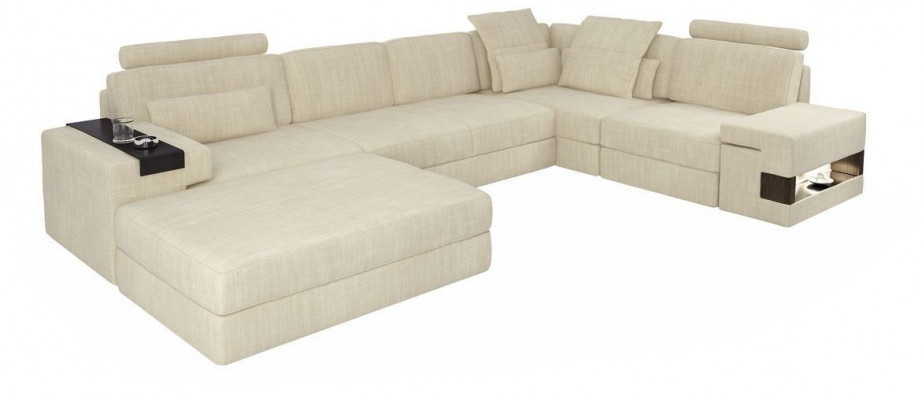 Designerska Sofa Podkładka Kanapa Narożnikowa kanapa z Stołek Ustawić Żywy krajobraz w kształcie litery L