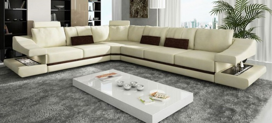 Design Żywy krajobraz Narożnikowa kanapa Włókienniczy Skóra Nowe Sofy Sofa L Shape Sofa Podkładka