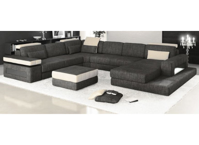Narożnikowa kanapa Couch Design Podkładka Włókienniczy New Żywy krajobraz Kształt U funkcji łóżka Materiał