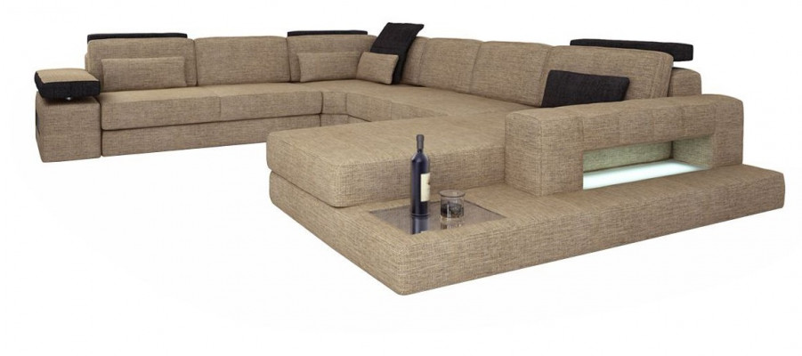Żywy krajobraz Narożnikowa kanapa Sofa Kanapa Sofa U Kształt Aksamit Materiał Siedziba Projektant Nowy