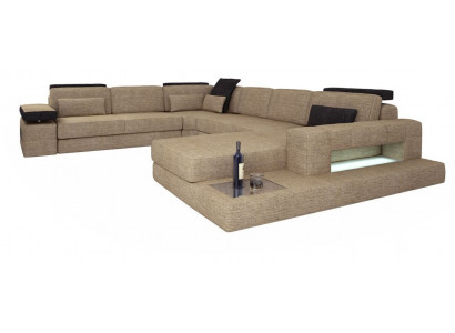 Żywy krajobraz Narożnikowa kanapa Sofa Kanapa Sofa U Kształt Aksamit Materiał Siedziba Projektant Nowy