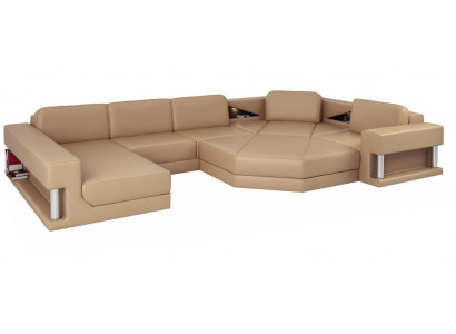 Żywy krajobraz Design Nowoczesna Sofa Narożnikowa kanapa Sofa Kształt U Sofa Skórzana Kanapa Włókienniczy Nowość