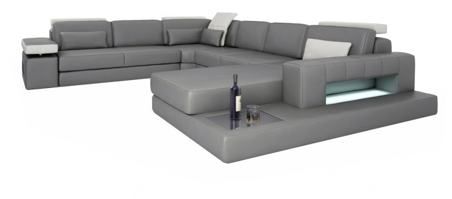 Sofy Szara Nowa Sofa Kształt U Sofa Tkaninowa Żywy krajobraz Design Modern Skóra