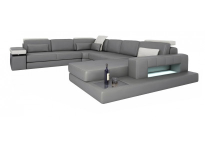 Sofy Szara Nowa Sofa Kształt U Sofa Tkaninowa Żywy krajobraz Design Modern Skóra