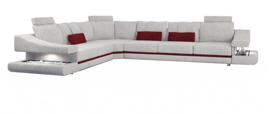 Sofy Design Narożnikowa kanapa L-Shape Meble Łóżko Funkcje Włókienniczy Skóra Sofa Rozkładane Sofy
