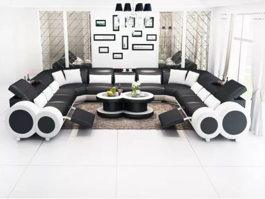 Narożnikowa kanapa Sofa Żywy krajobraz Design Couch Sofy Podkładka Zestaw narożny Kanapy Nowość