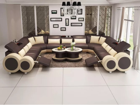 Narożnikowa kanapa Sofa Żywy krajobraz Design Couch Sofy Podkładka Zestaw narożny Kanapy Nowość