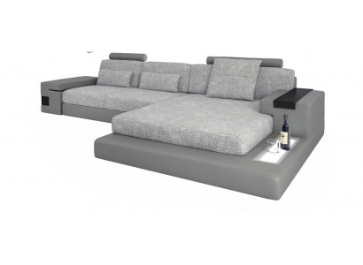 Design Narożnikowa kanapa Skóra Kanapa w Kształcie L Nowoczesny Styl Meble tapicerowane Salon Nowość