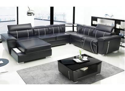 Design Kanapa Narożnikowa kanapa Zestaw narożny Sofa Sofy Kanapy Tabela 2-częściowe. Żywy krajobraz