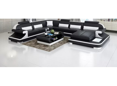 Design Kanapa Narożnikowa kanapa Zestaw narożny Sofa Sofy Kanapy Tabela 2-częściowe. Żywy krajobraz
