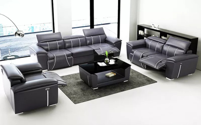 Zestaw sofowy 321 miejsce do siedzenia Zestaw Design Sofa Kanapy Podkładka Kanapa Modern Tabela Nowość