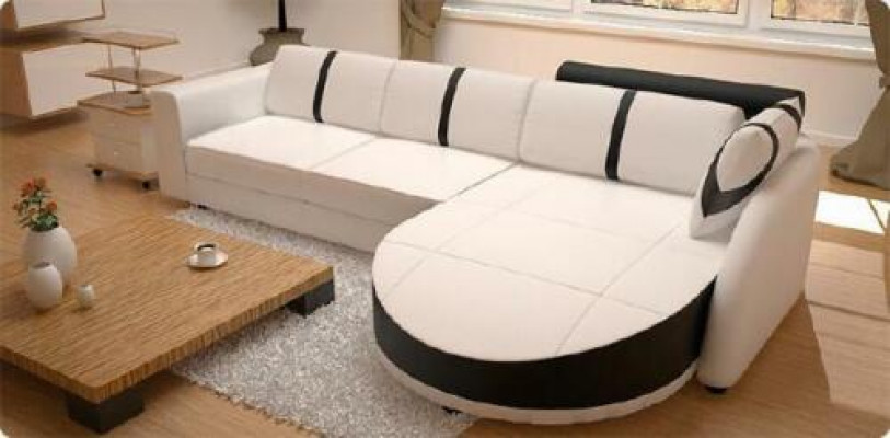 SOFA SKÓRZANA Narożnikowa kanapa z funkcją łóżka SOFA PROJEKTANTOWA SOFA SOFA SKÓRZANA NAROŻNIK NA USB