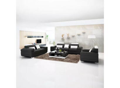 Design Zestaw sofowy Sofa 321 miejsce do siedzenia stolik kawowy Obcios Skóra Zestaw Grupa 4-częściowy