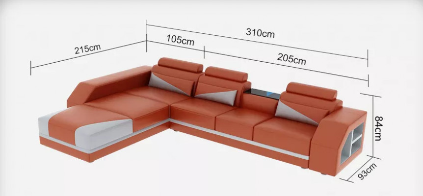 Design Sofa Narożnikowa kanapa Sofy Kanapa Podkładka Zestaw narożny Narożnik Kanapa Zestawy siedzisk 2 sztuki
