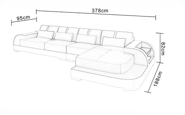 Design Narożnikowa kanapa Sofa Kanapa Podkładka Sofa Zestaw narożny Narożnik Kanapa Zestawy siedzisk 2 sztuki.