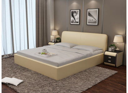 Łóżko wodne Hotel Podwójne łóżko pełne łóżko skórzane, wyściełane łóżko wodne LB8836