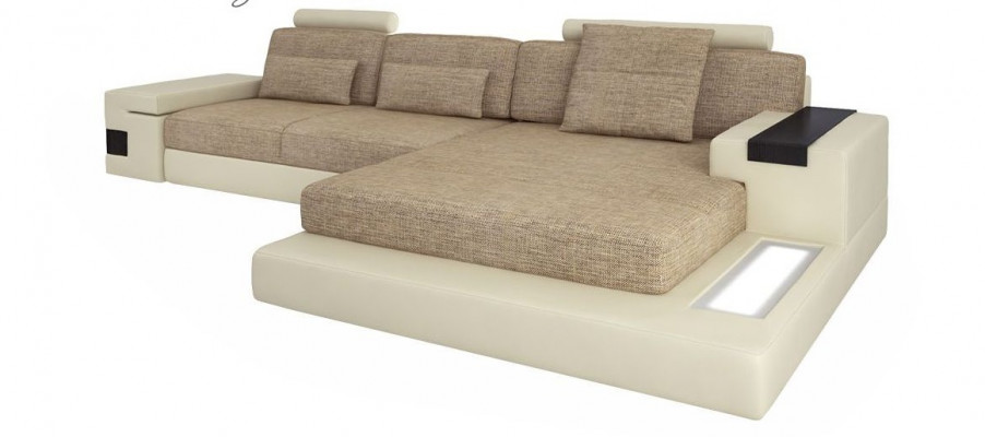 Sofa w kształcie litery L Couch Design Couch Włókienniczy Modern Podkładka Żywy krajobraz Narożnikowa kanapa Nowość